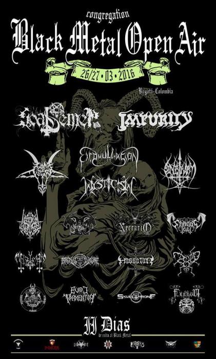 Black Metal Open Air Saturday 26 De March 2016 Bogota Rockombia