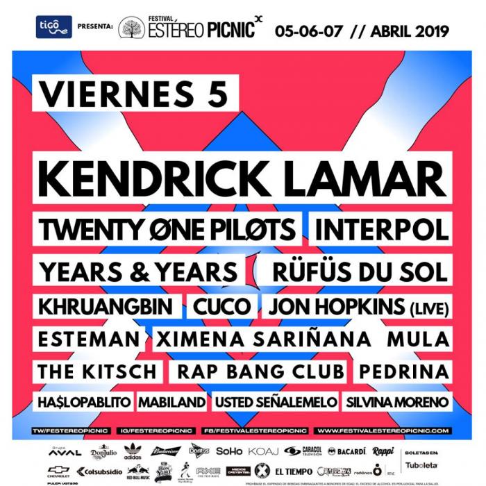 Festival Estereo Picnic 2019 Dia 1 Friday 5 De April 2019 Bogota Rockombia